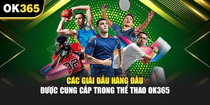 Các giải đấu hàng đầu được cung cấp trong thể thao OK365